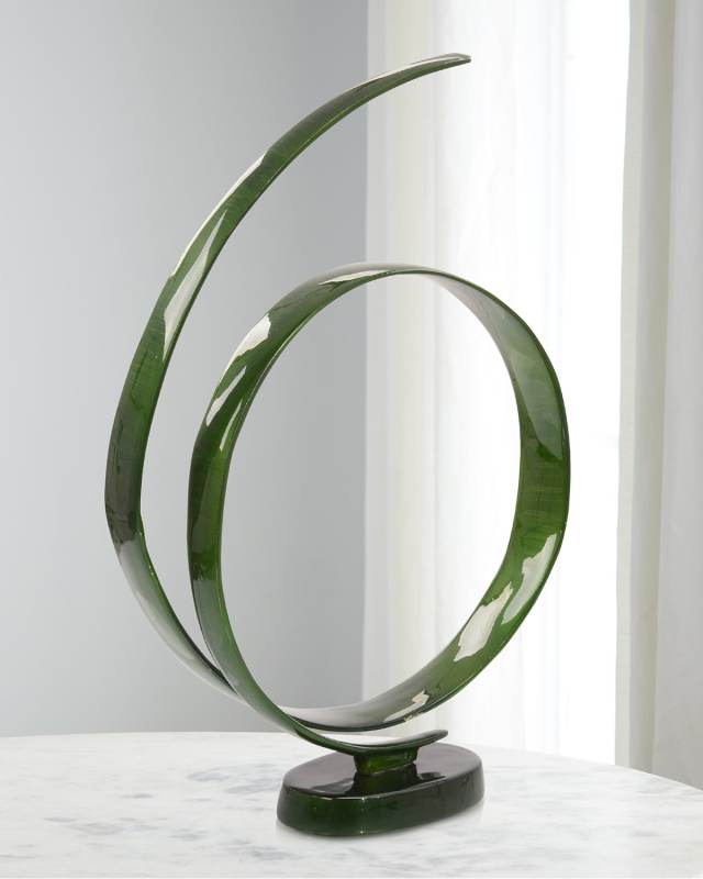 Furling Sculpture in Nature's Green